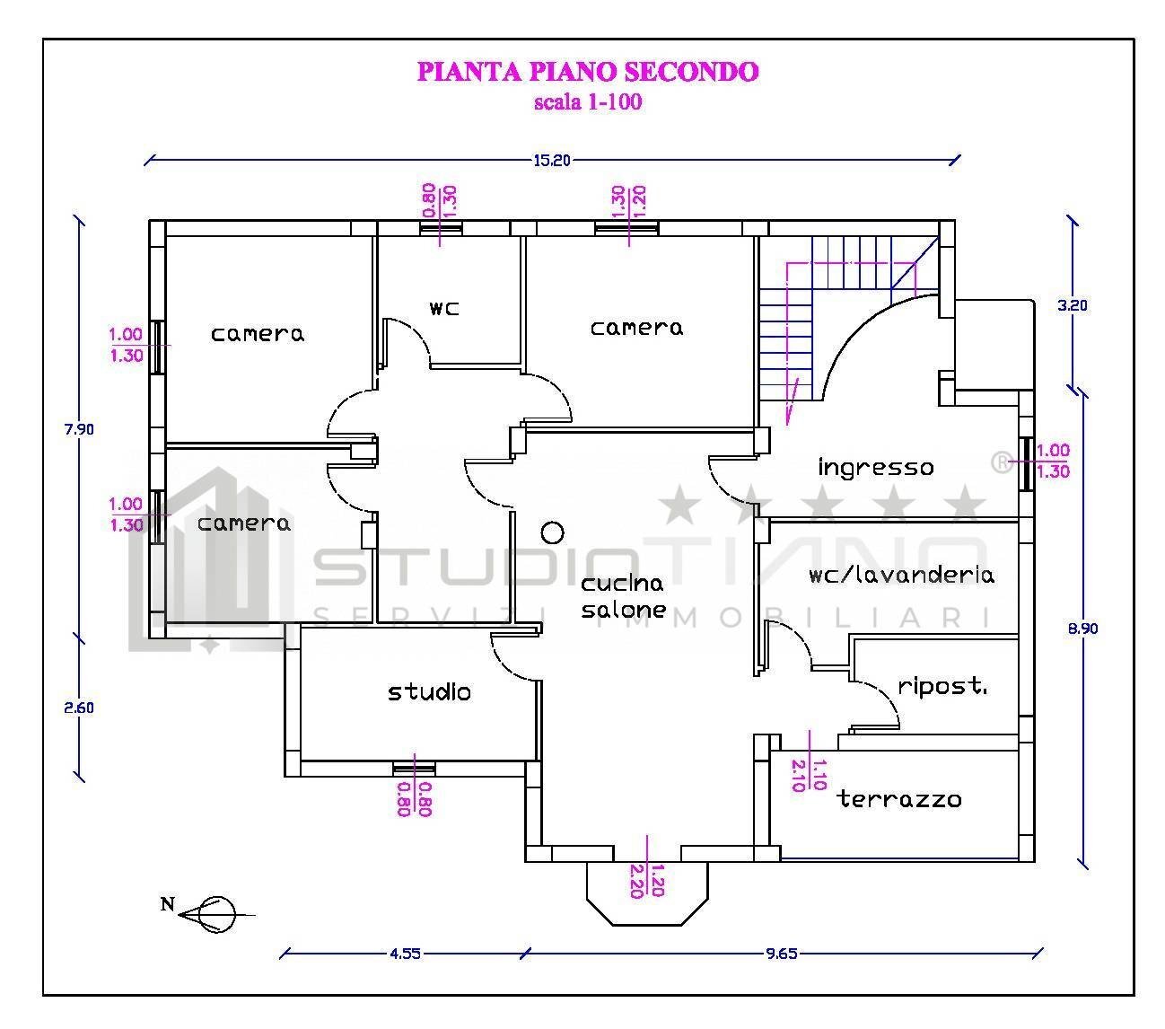 Foto 17 - Attico Via Nazionale
 
snc, Marzi - planimetria 1