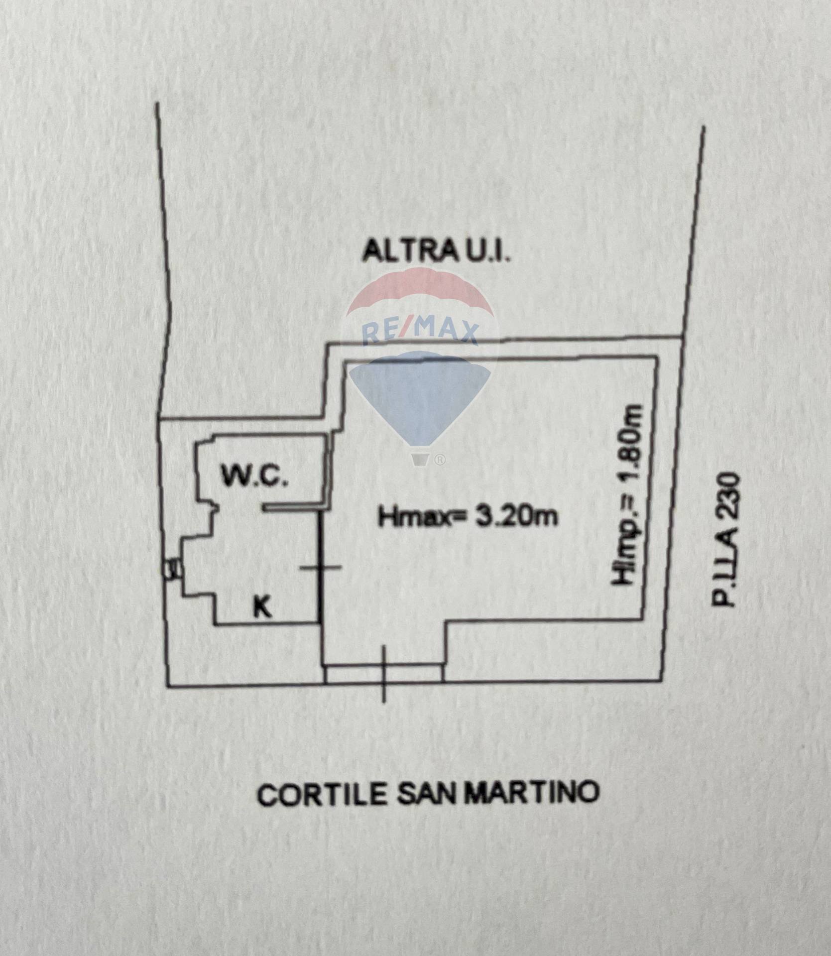 Pianta 2D - One-room apartment Via Stella (Cortile Arco San Martino)
 
17, Manfredonia - floor plans 1
