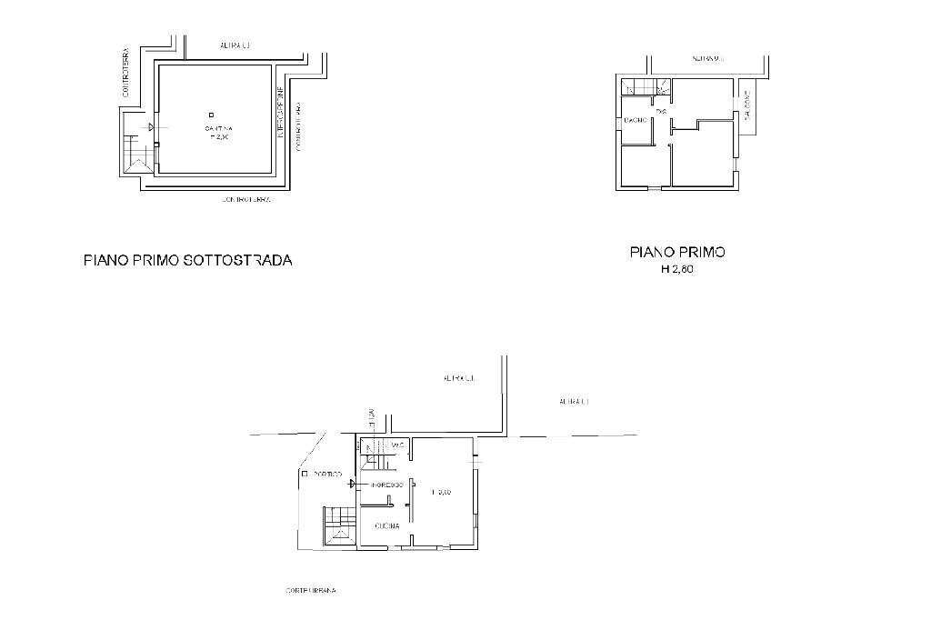 Casa semi indipendente Via Fabbricotti, Ameglia - planimetria 1