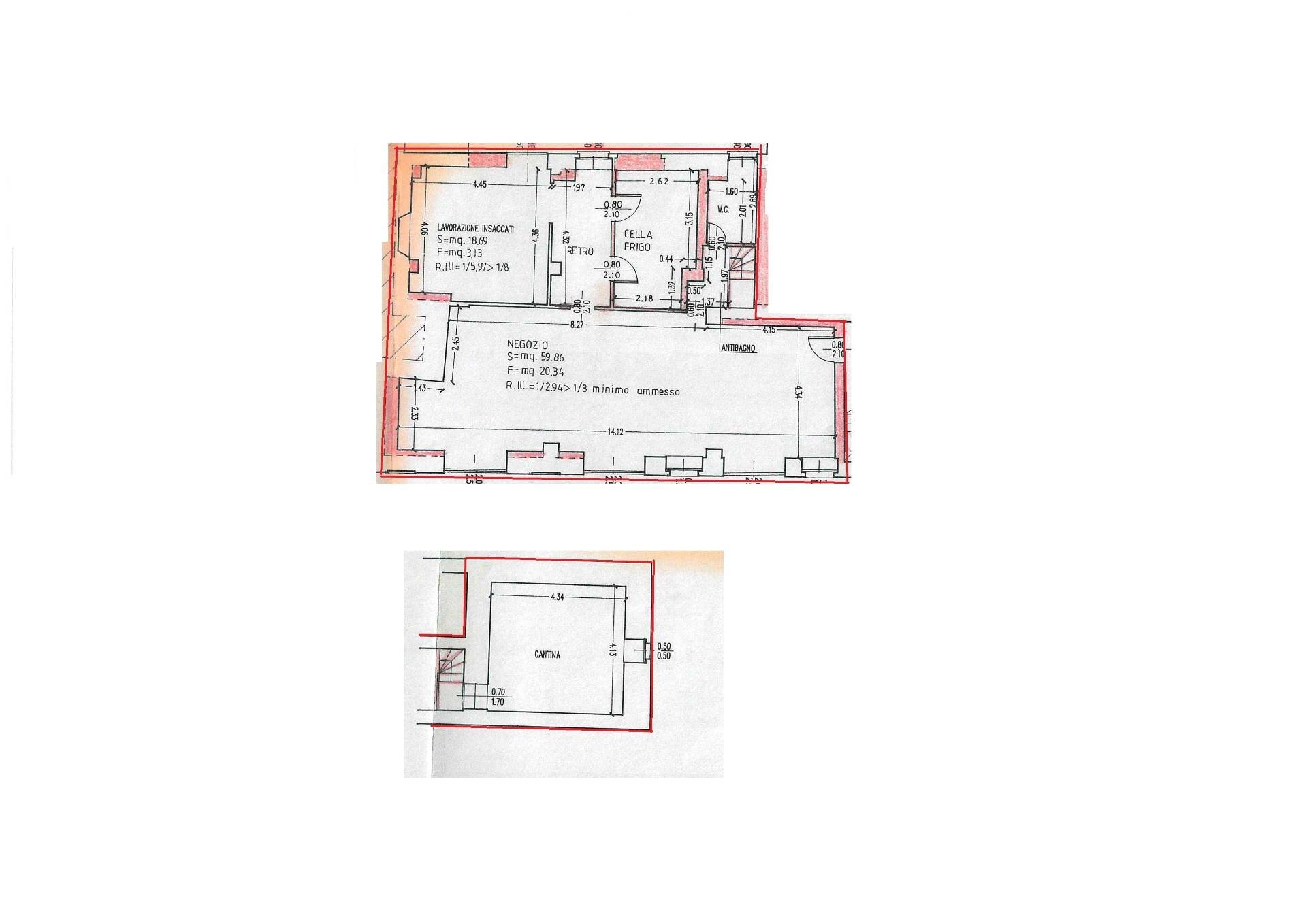 Foto 6 - Negozio Via Roma, Grezzago - planimetria 1