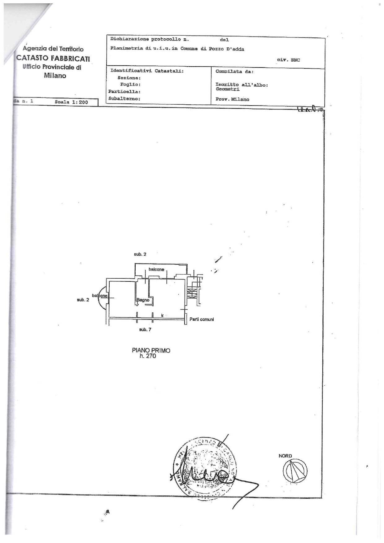 Foto 23 - Two-room apartment via giuseppe di vittorio
 
2, Pozzo d'Adda - floor plans 1