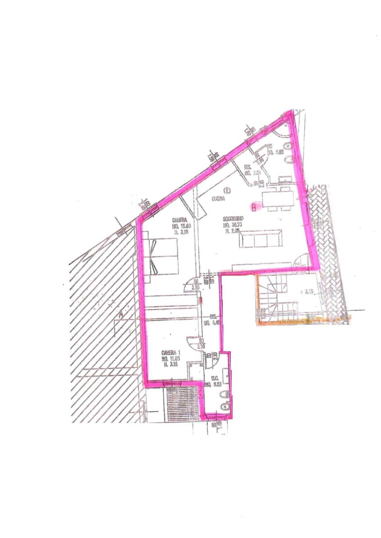 Foto 6 - Trilocale via Verga
 
5, Osio Sotto - planimetria 1