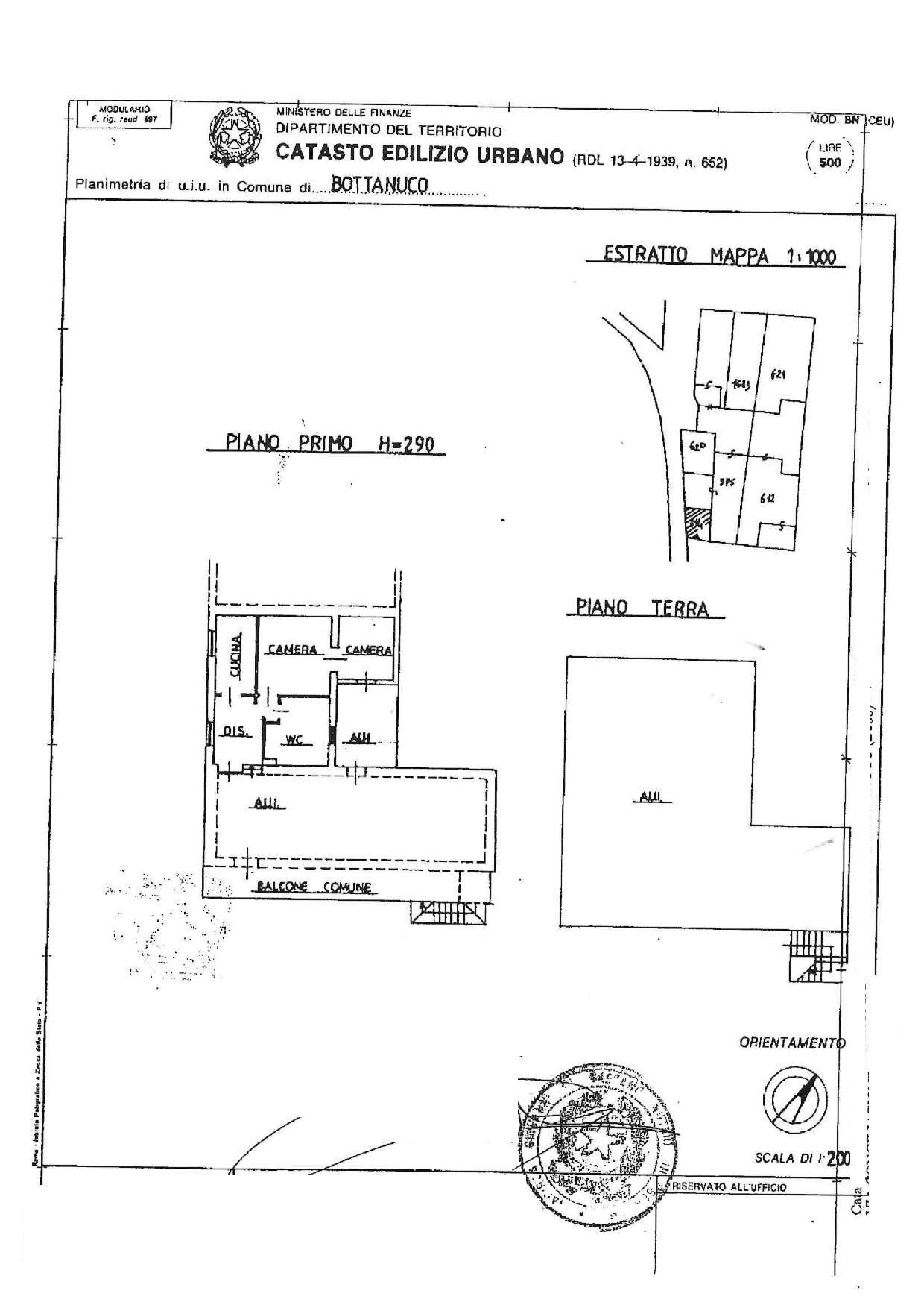 Foto 26 - Semi-detached house Via conciliazione
 
10, Bottanuco - floor plans 1