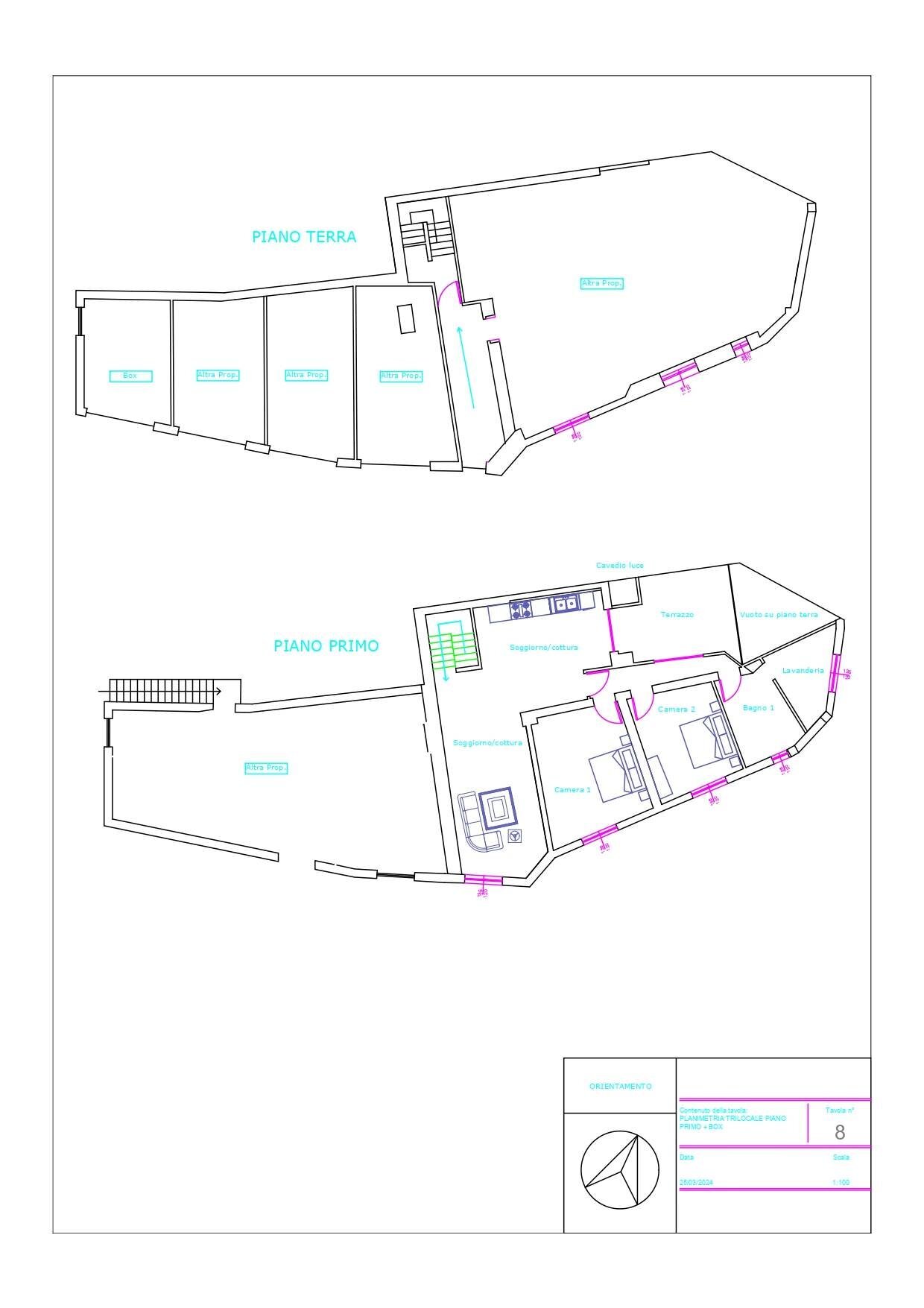 Foto 13 - Three-room apartment via fontanelle, Suisio - floor plans 1