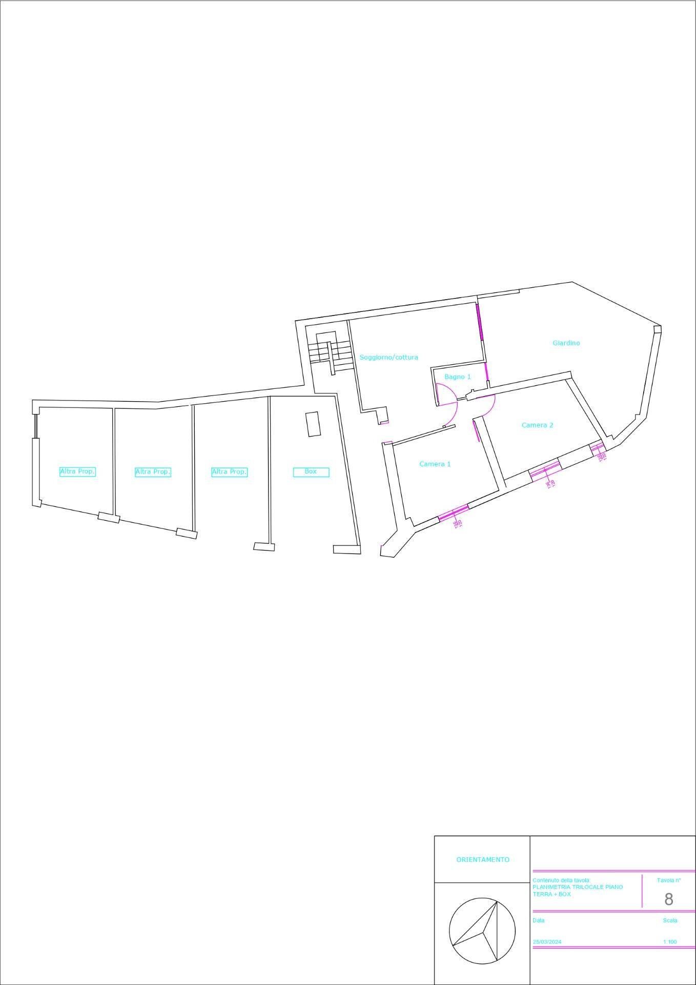 Foto 10 - Trilocale via fontanelle, Suisio - planimetria 1