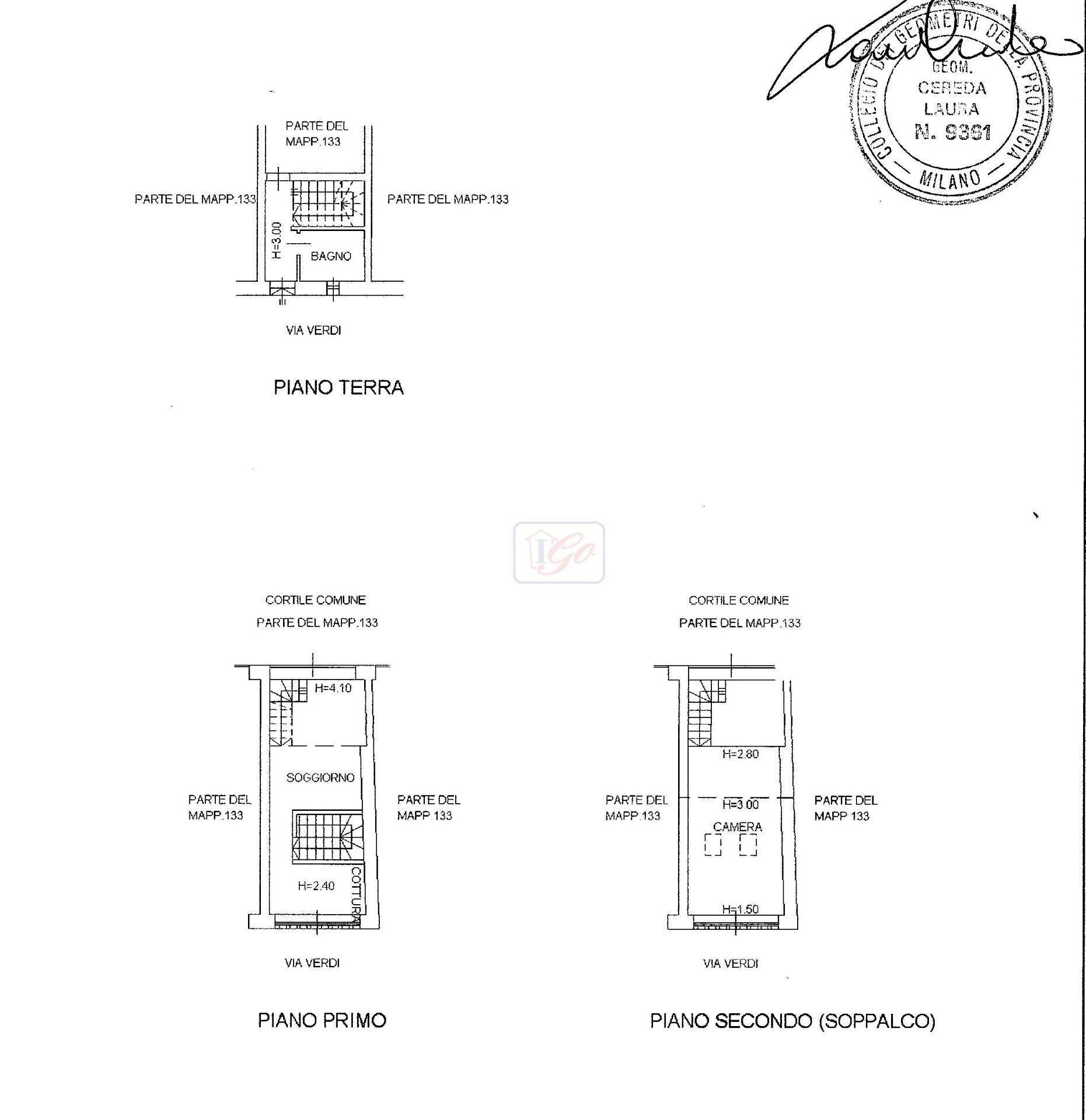 Foto 25 - Semi-detached house via verdi
 
2, Grezzago - floor plans 1