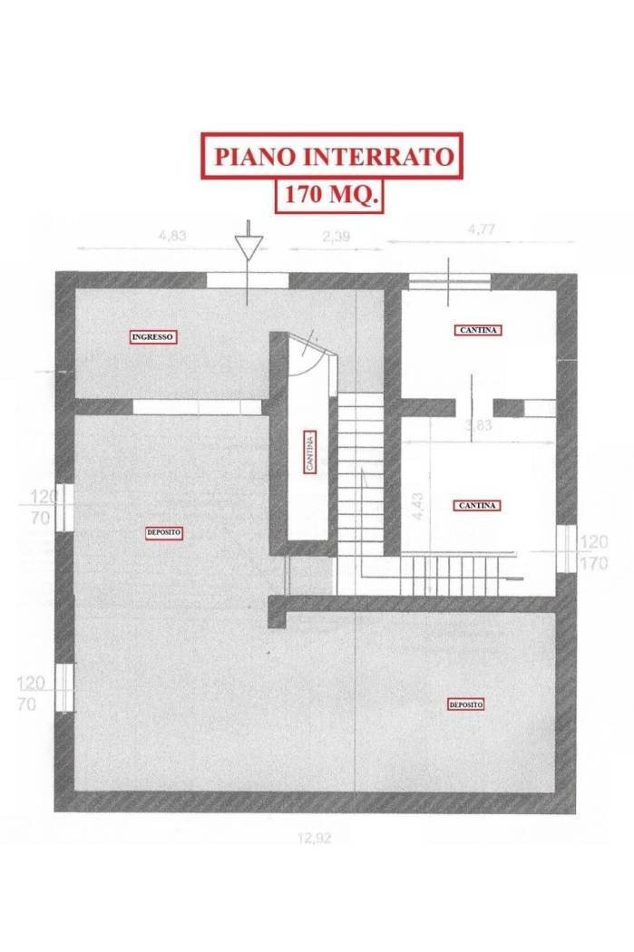 Foto 23 - Stabile - Palazzo via treviglio, Cassano d'Adda - planimetria 1
