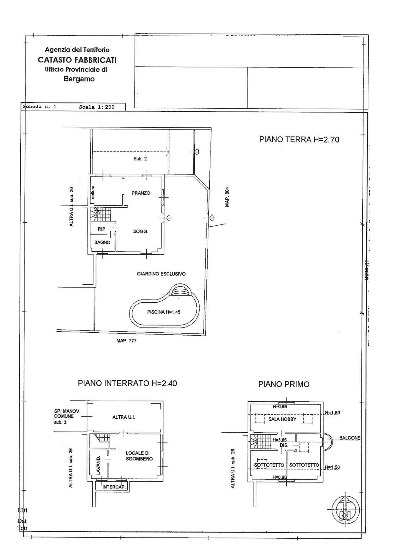 Foto 46 - Villa ANTONIO VIVALDI, Filago - floor plans 1