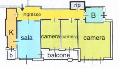 Foto 3 - Appartamento via eroine della restenza, Savona - planimetria 1