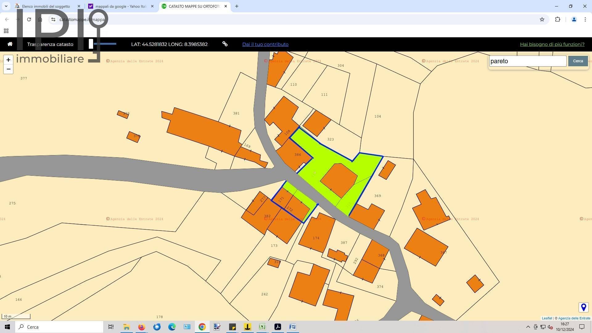 Foto 12 - Casa semi indipendente LOC. GIULIANI, Pareto - planimetria 1