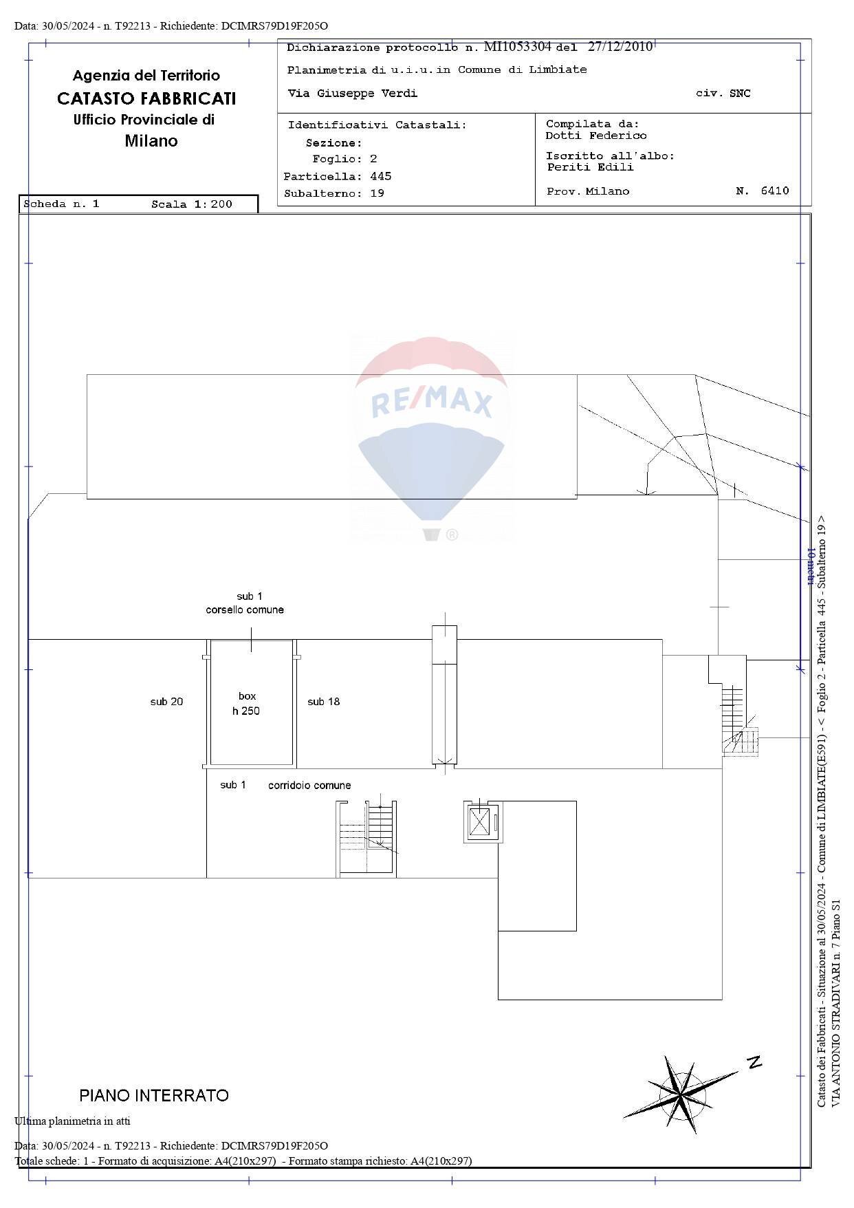 Pianta 2D - Box Via Stradivari
 
7, Limbiate - floor plans 1