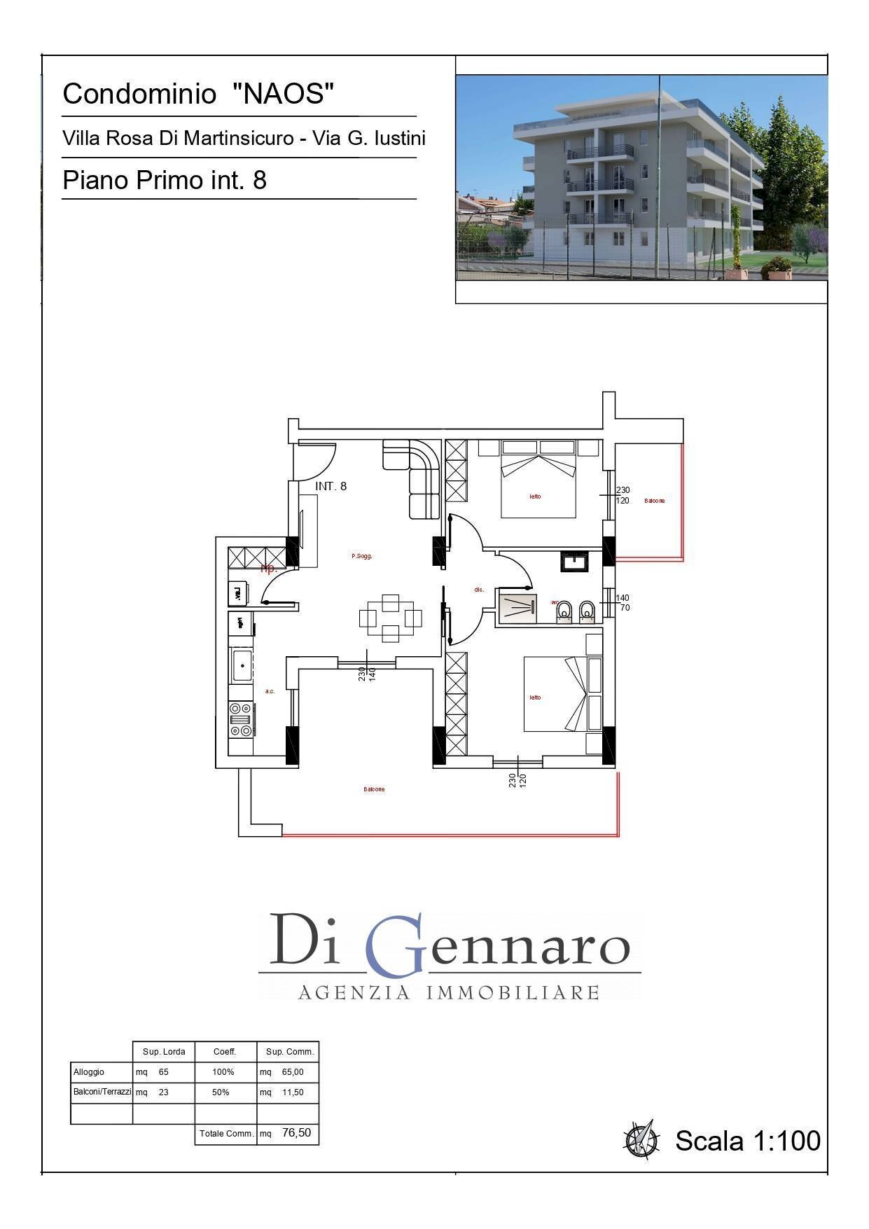 Foto 31 - Trilocale via Roma, Martinsicuro - planimetria 1