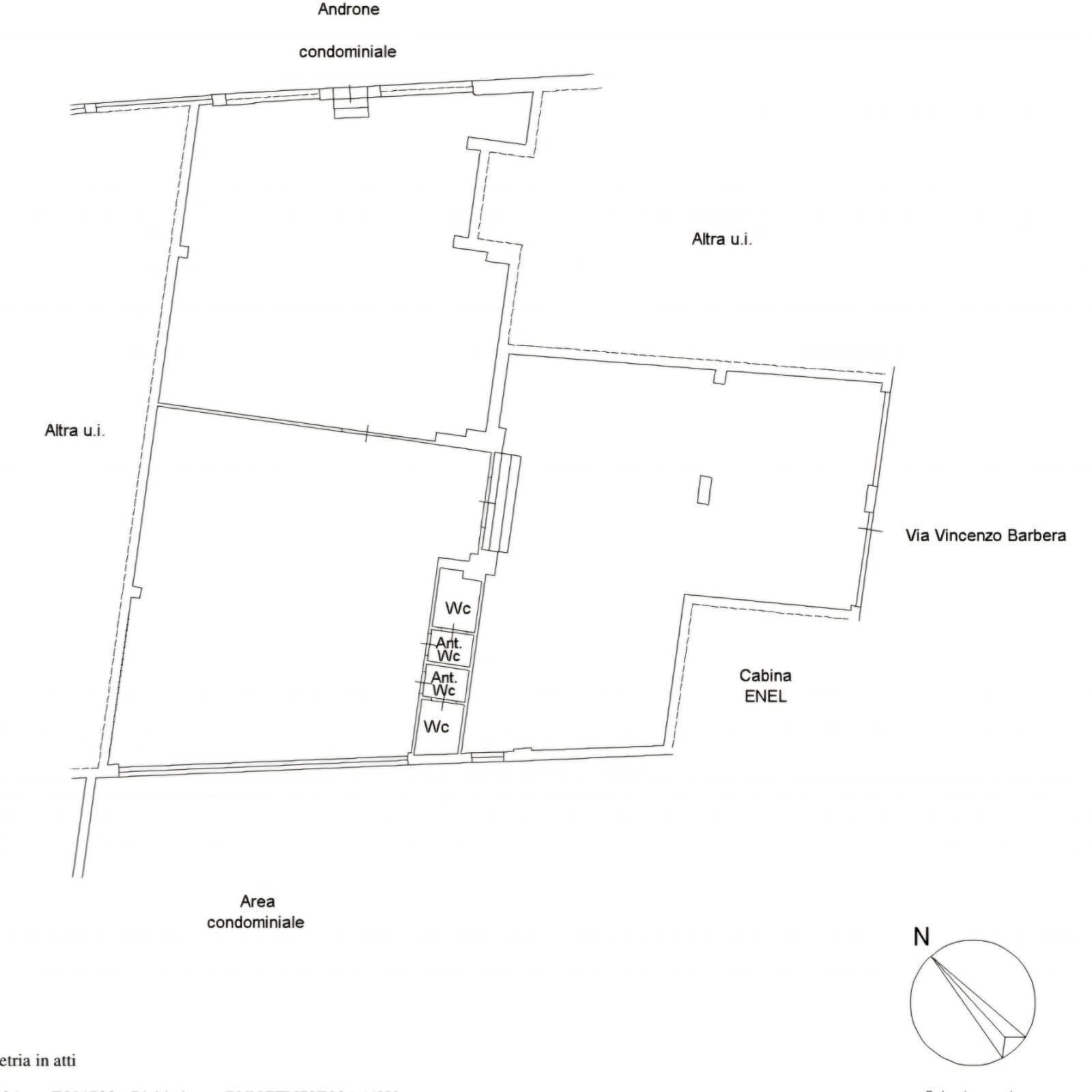 Foto 50 - Locale Commerciale Via Vincenzo Barbera
 
21, Palermo - planimetria 1