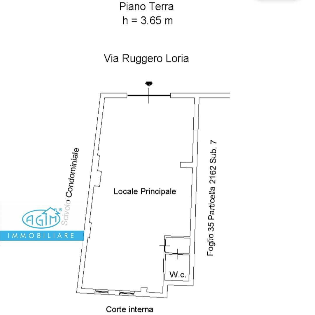 Foto 1 - Commercial Premises Via Ruggero Loria
 
12, Palermo - floor plans 1