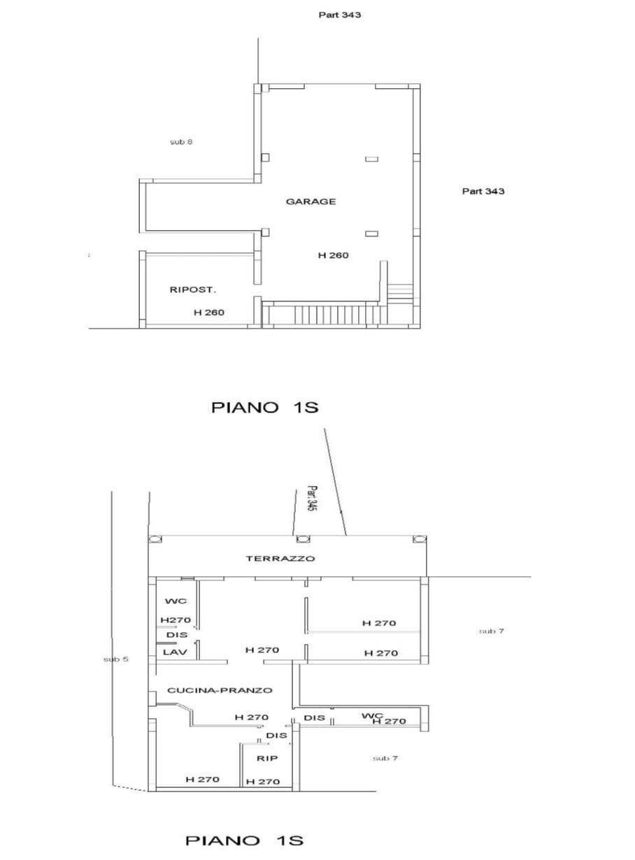 Foto 28 - Villa via San Salvatore
 
snc, Lipari - planimetria 1