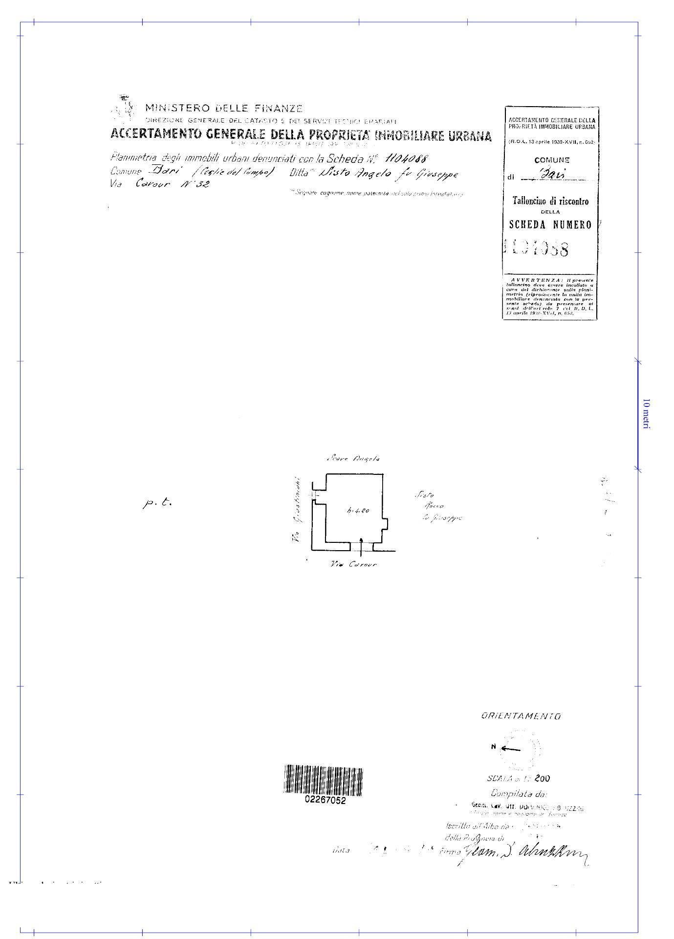 Foto 22 - Independent house Via Camillo Benso Conte di Cavour
 
32, Bari - floor plans 1