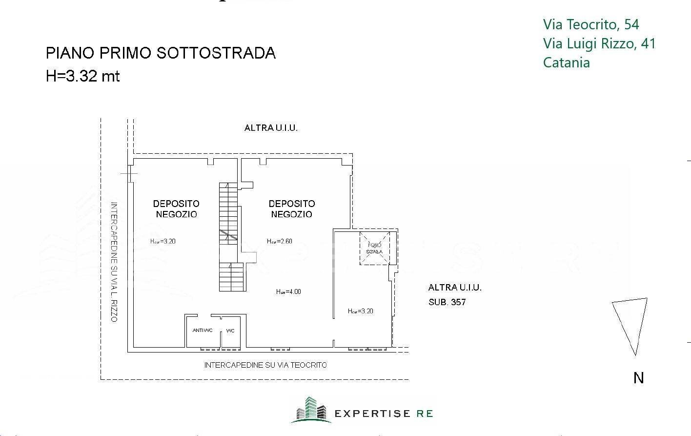 Foto 22 - Locale Commerciale Via Teocrito
 
54, Catania - planimetria 1