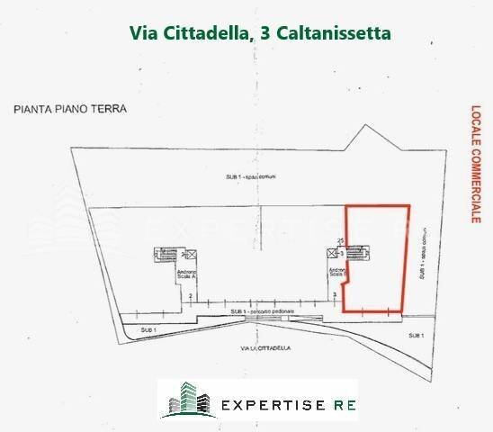 Foto 9 - Ufficio Via Cittadella
 
3, Caltanissetta - planimetria 1