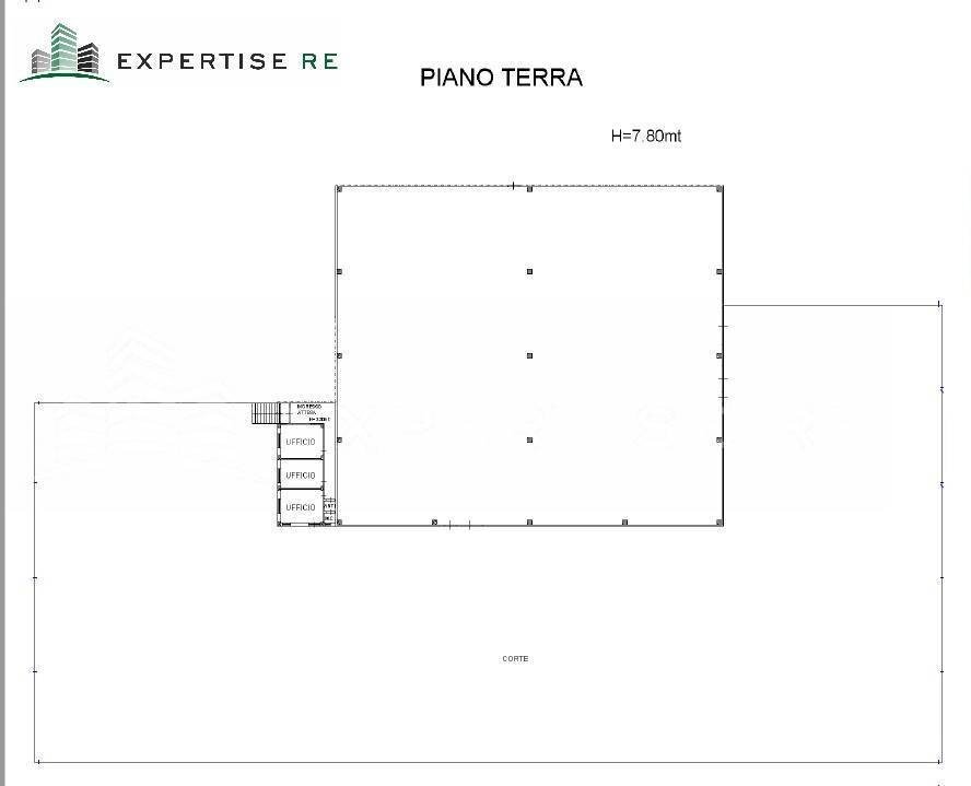 Foto 32 - Capannone Via Cosmo Mollica Alagona
 
70-72, Catania - planimetria 1