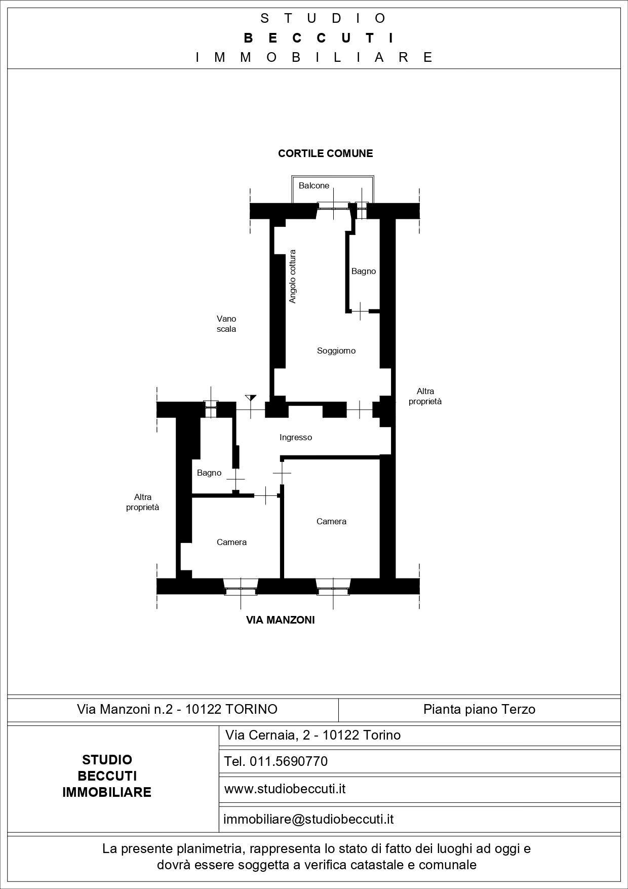 Foto 17 - Three-room apartment Via Alessandro Manzoni
 
2, Torino - floor plans 1