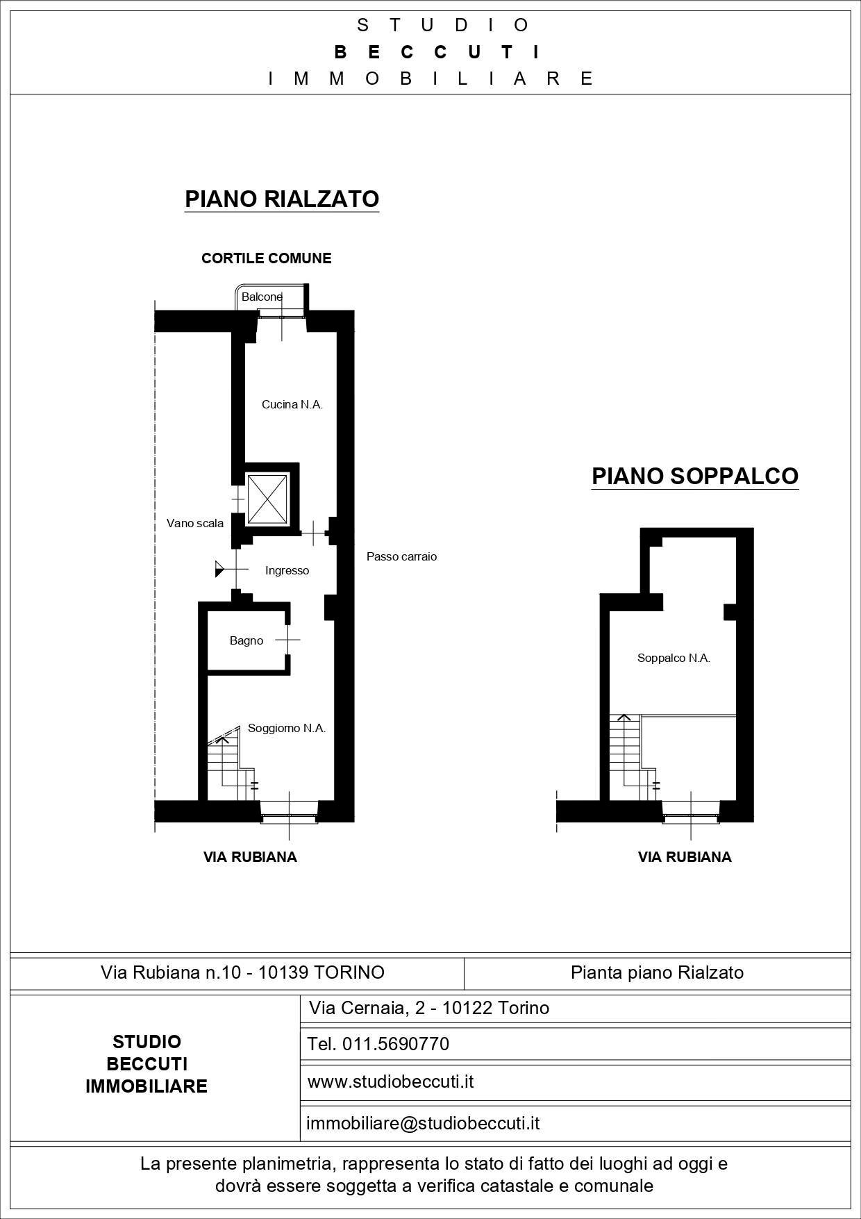 Foto 21 - Office Via Rubiana
 
10, Torino - floor plans 1