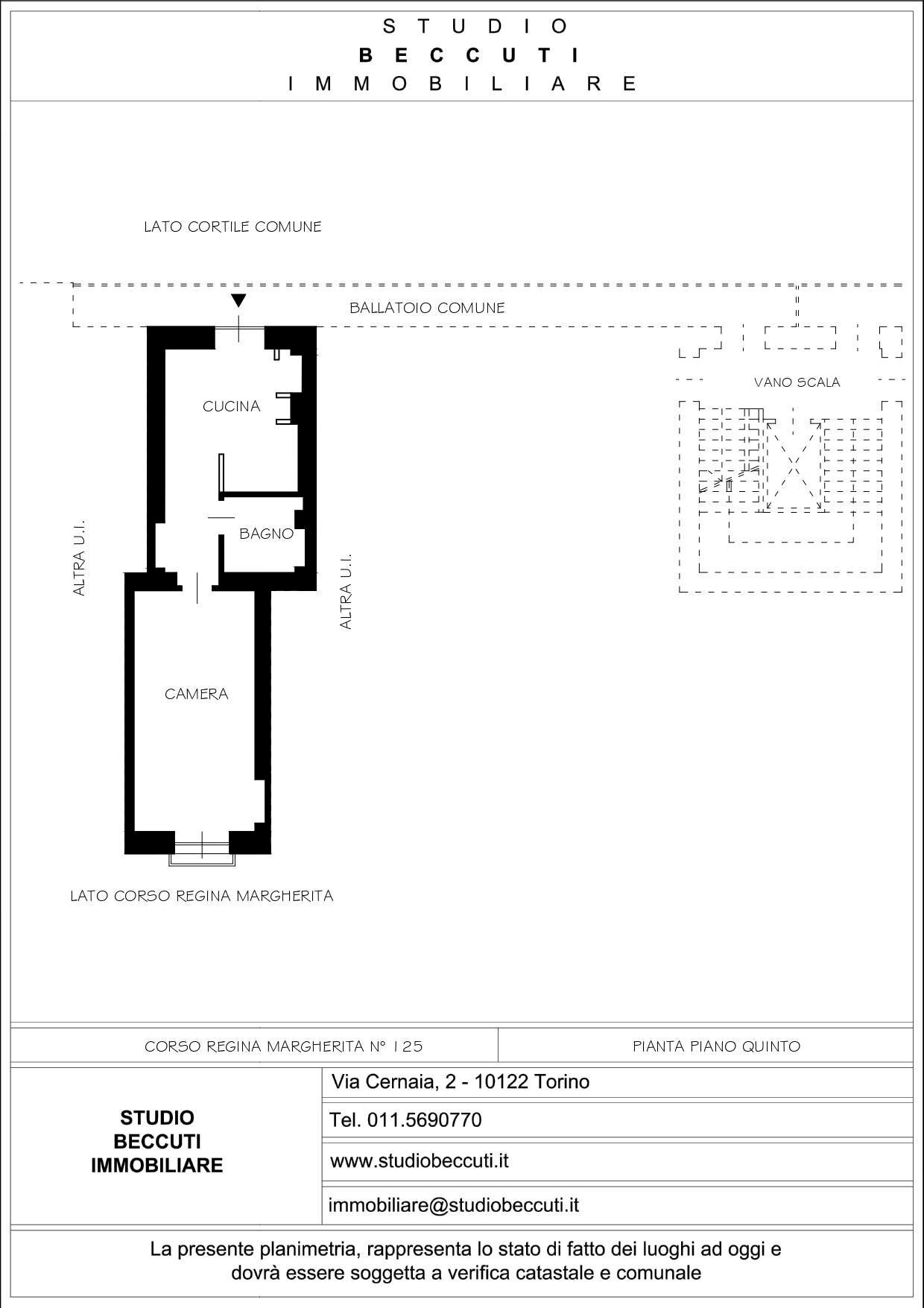 Foto 18 - Two-room apartment Corso Regina Margherita
 
125, Torino - floor plans 1