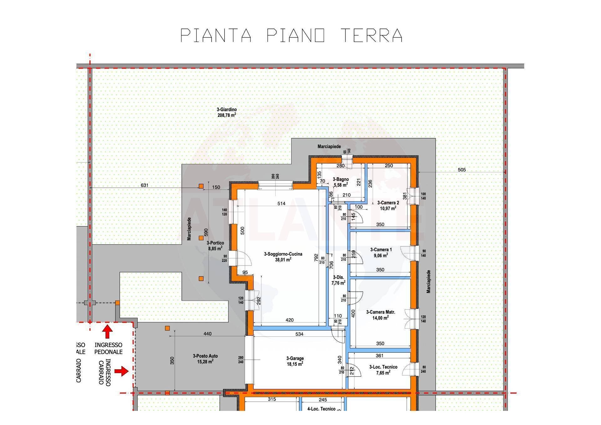 Foto 27 - Casa semi indipendente Via Aldo Moro
 
125, Roccafranca - planimetria 1