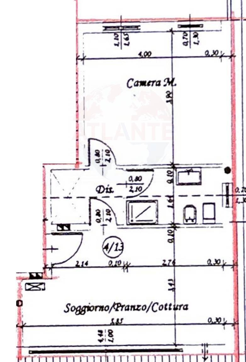 Foto 42 - Bilocale Via Della Fattoria
 
12, Cologno al Serio - planimetria 1