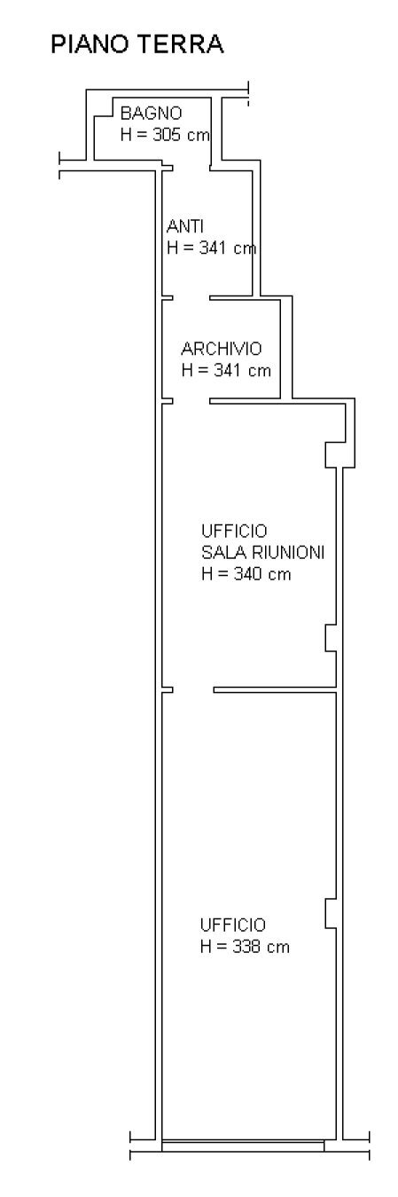 Commercial Premises Bologna (neighborhood Murri) - floor plans 1