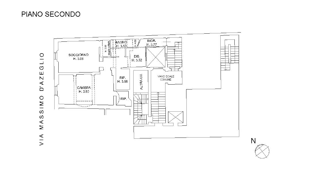 Appartamento Bologna (zona Centro Storico) - planimetria 1