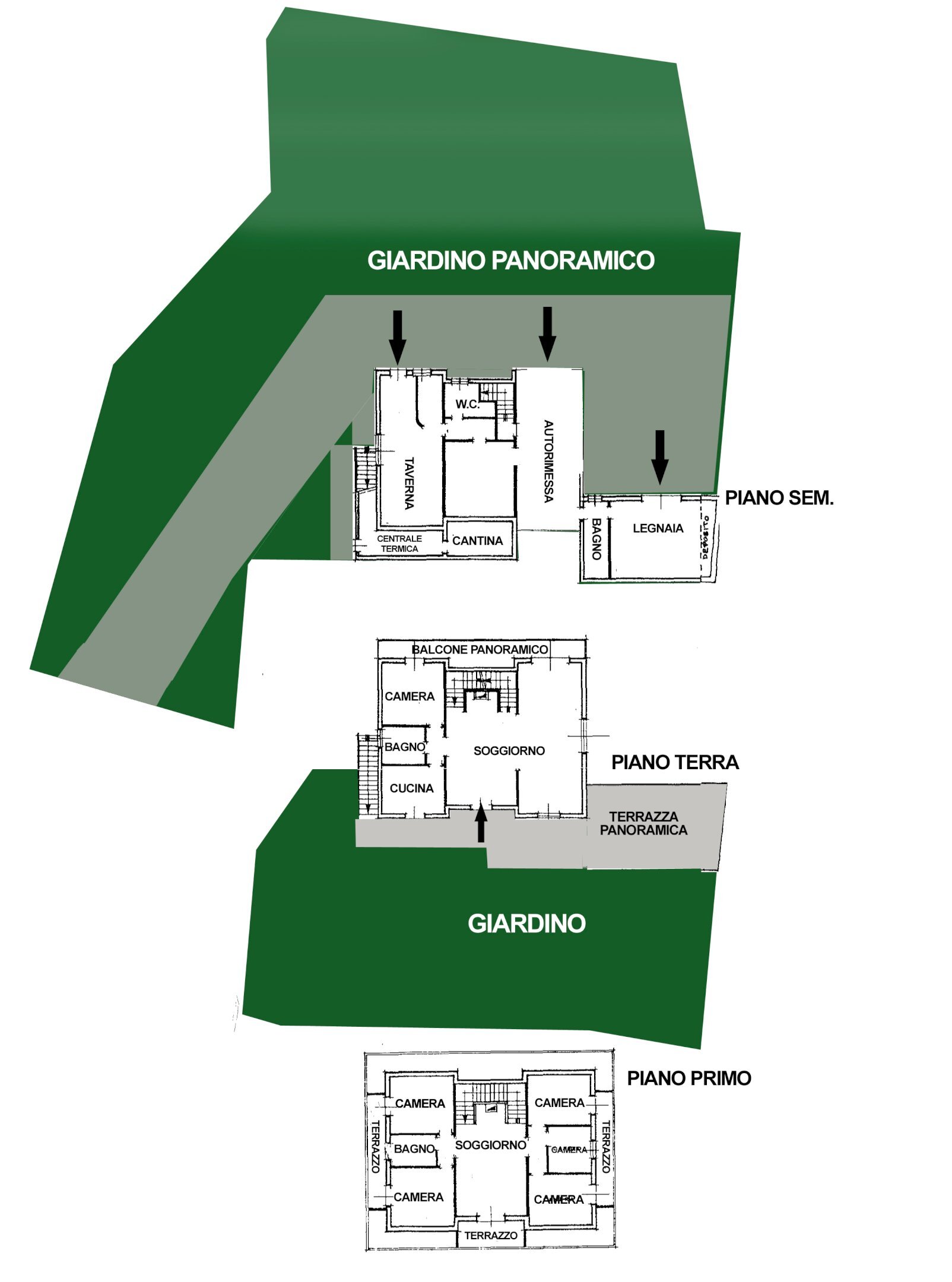 Villa Pisa - planimetria 1