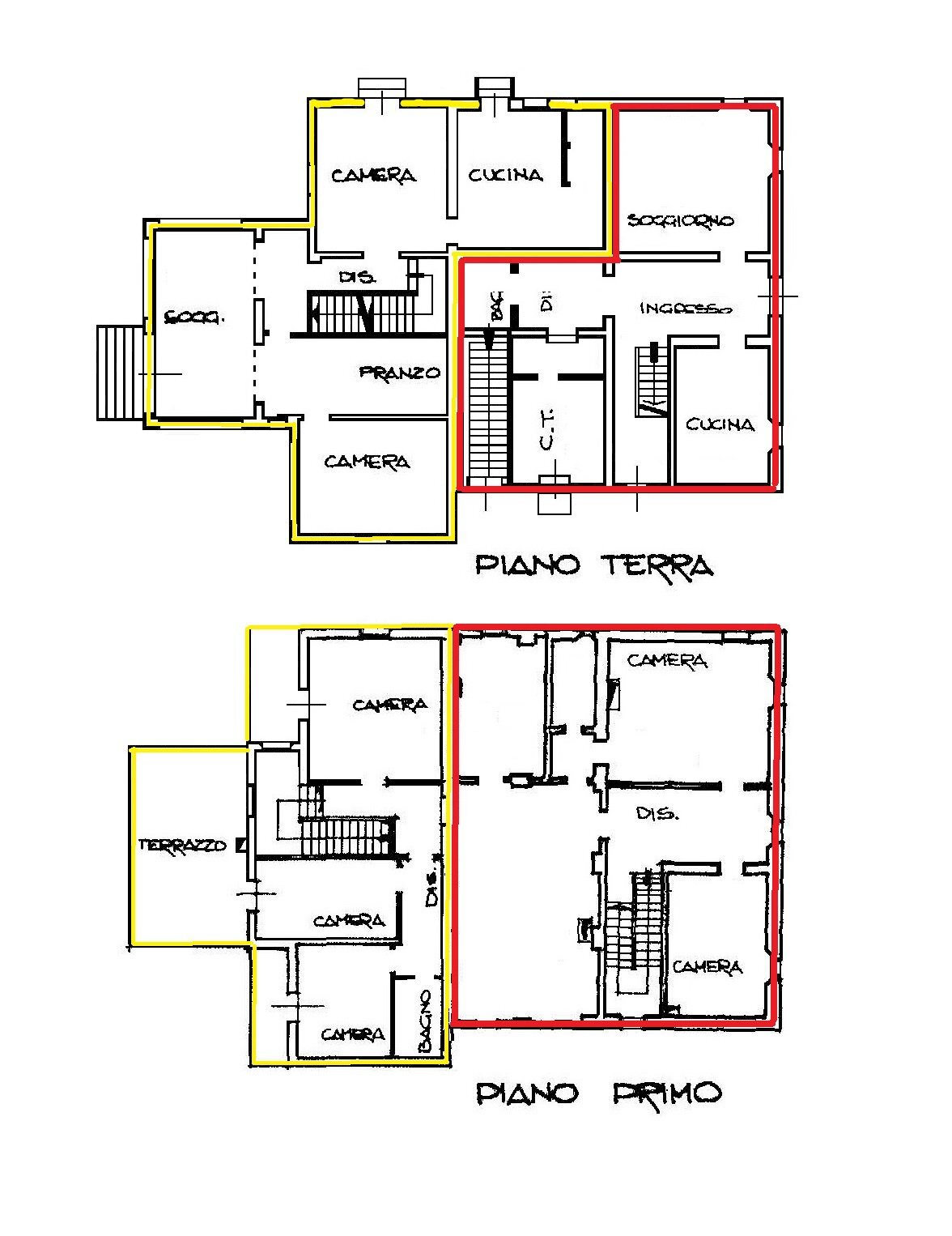 Villa Bifamiliare Ozzano dell'Emilia - planimetria 1