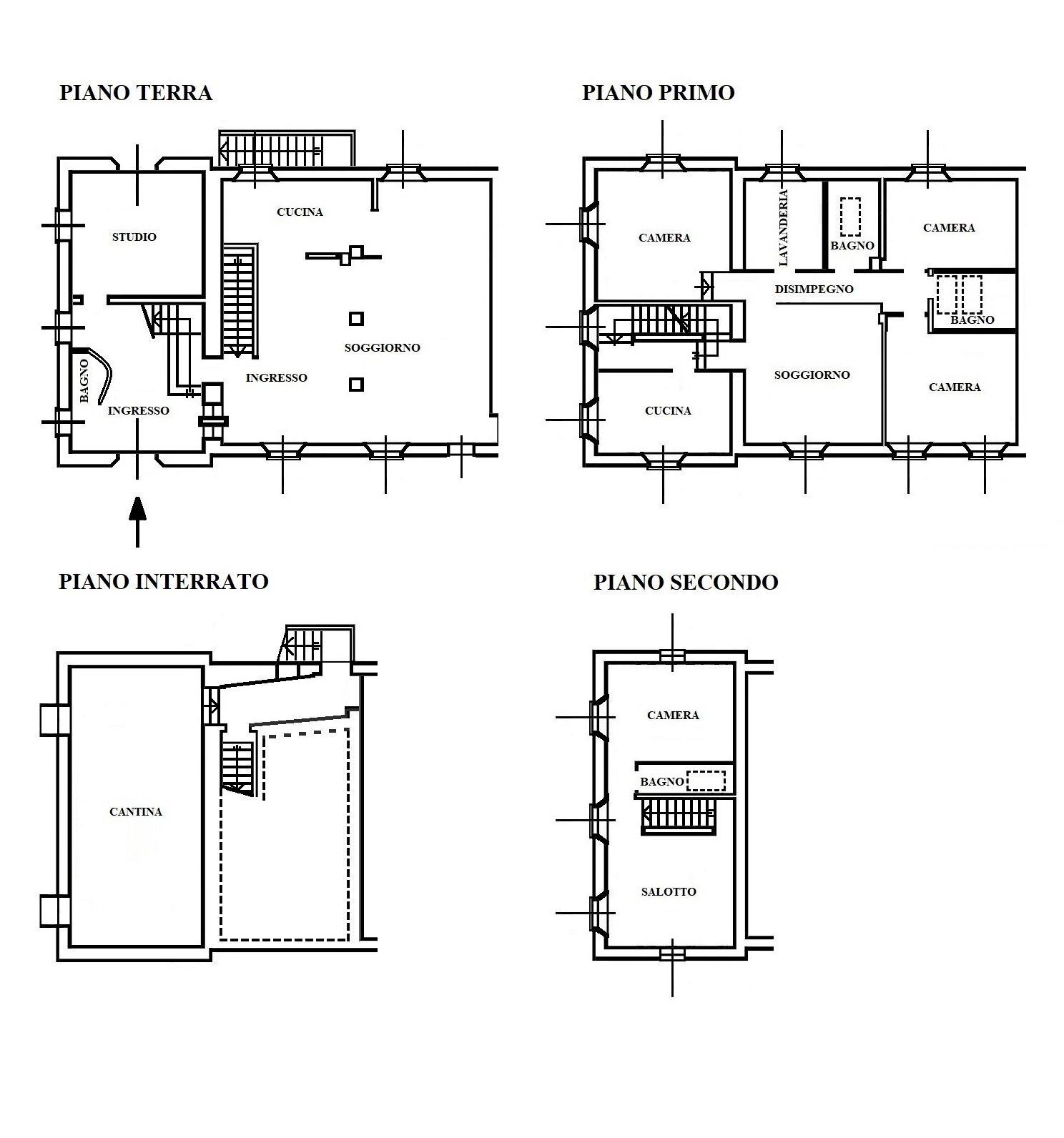 Villa Ozzano dell'Emilia - planimetria 1