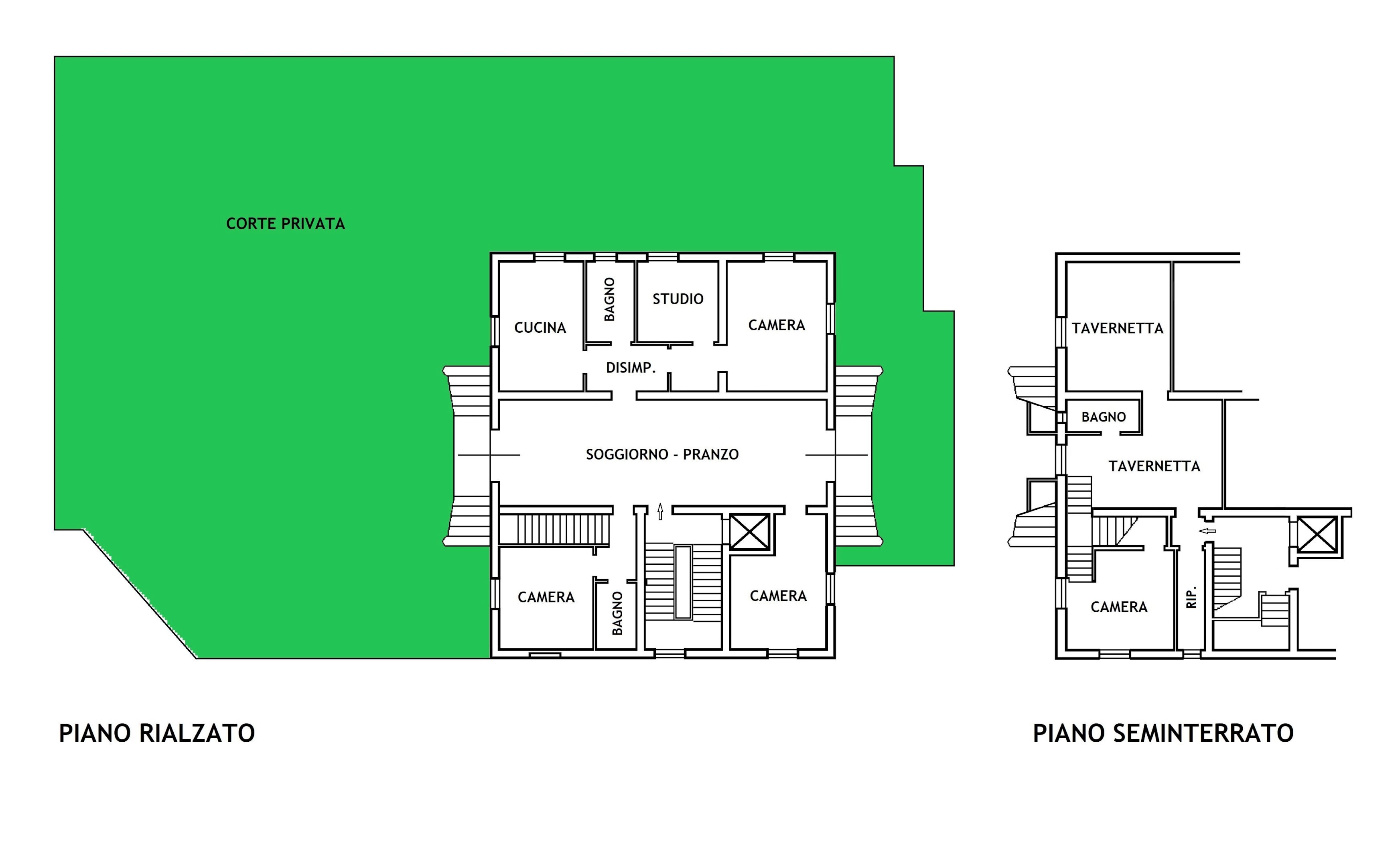 Appartamento Bologna (zona Castiglione) - planimetria 1