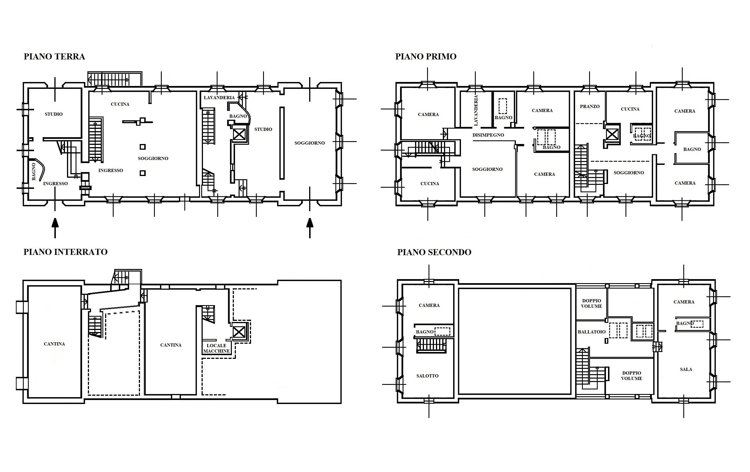 Villa Ozzano dell'Emilia - planimetria 1