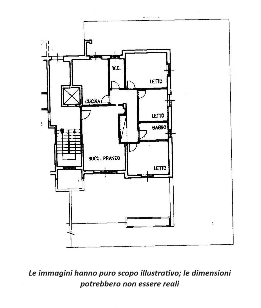 Foto 23 - Quadrilocale via Flaiani
 
14, Teramo - planimetria 1