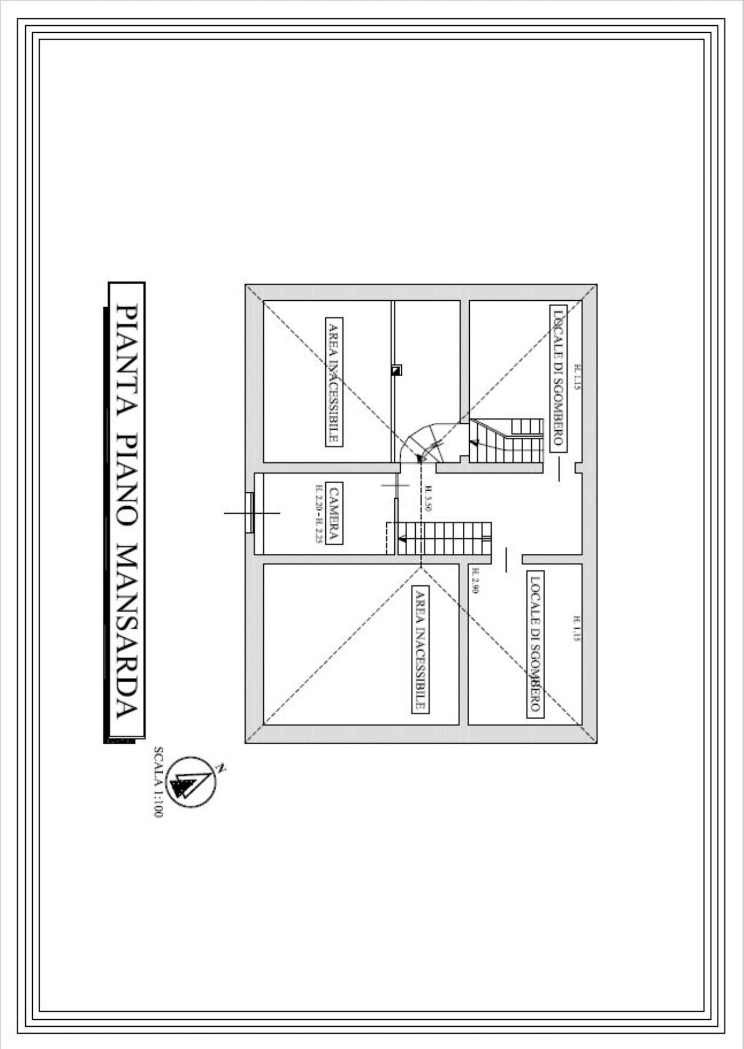 planimetria - Casa indipendente Martiri della Libertà, Albenga - planimetria 1