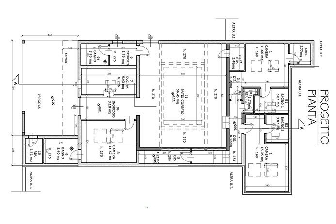 planimetria - Terraced Villa Pula - floor plans 1