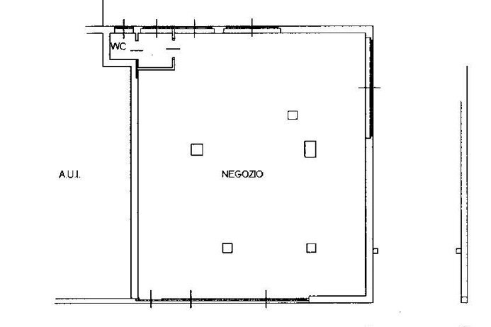 planimetria - Shop Bergamo - floor plans 1