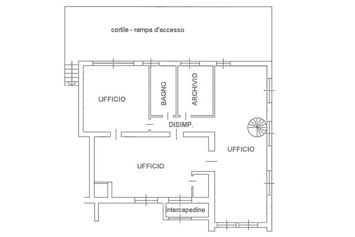 planimetria - Office via statuto, Bergamo - floor plans 1