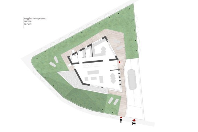 progetto - Terreno edificabile Capriate San Gervasio - planimetria 1