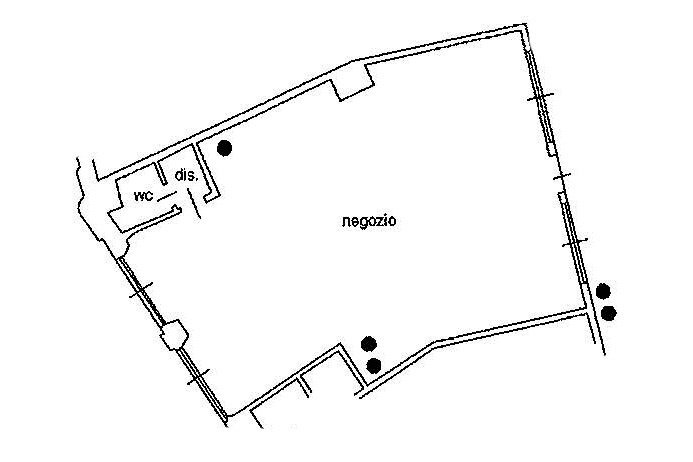 planimetria - Negozio Bergamo - planimetria 1