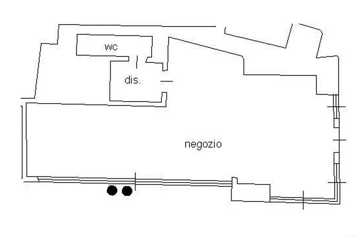 planimetria - Negozio Bergamo - planimetria 1