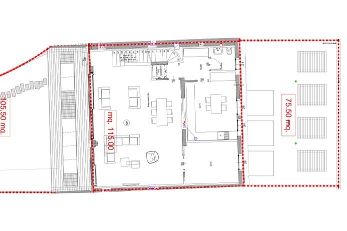 planimetria - Villa a Schiera via Marzanica, Bergamo - planimetria 1