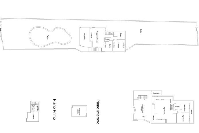 planimetria - Villa via Ulivi, Pula - planimetria 1