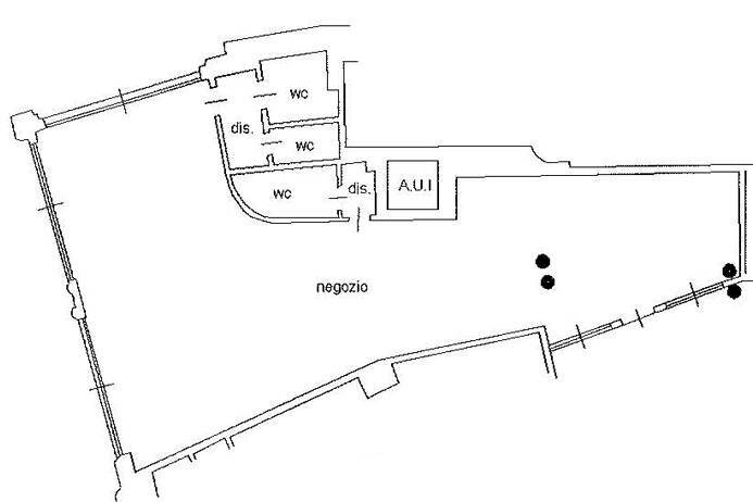 Planimetria - Negozio via xx settembre, Bergamo - planimetria 1