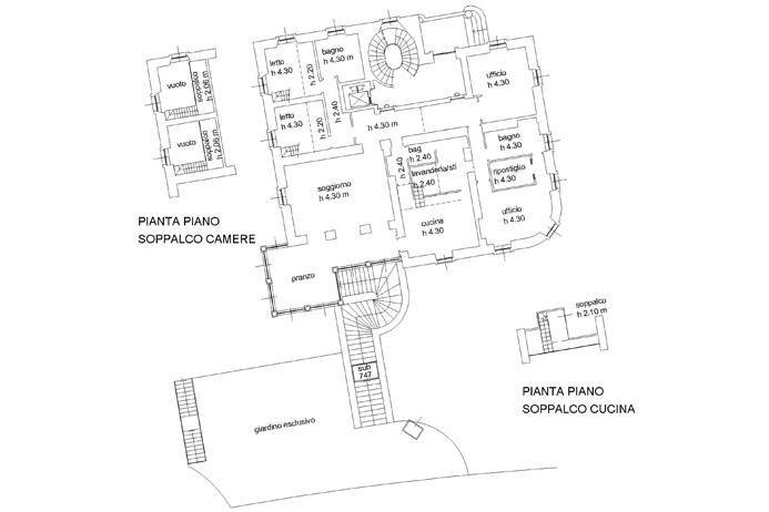 Planimetria - Appartamento Viale Vittorio Emanuele Ii, Bergamo - planimetria 1