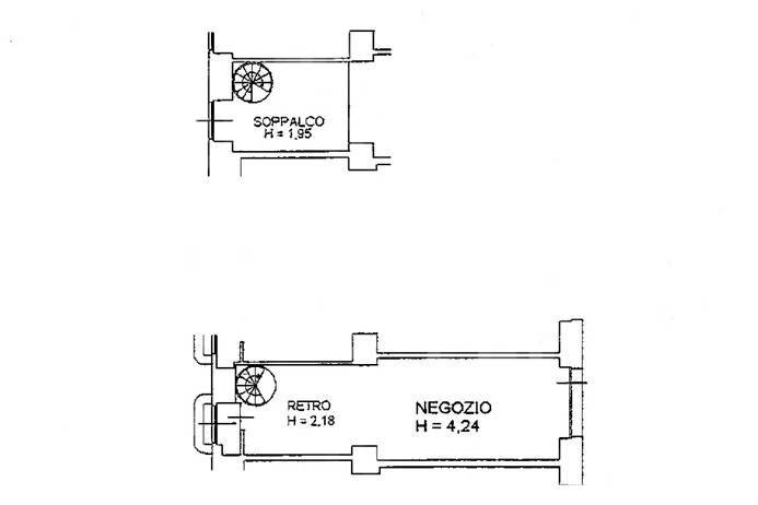 Planimetria - Negozio Bergamo - planimetria 1