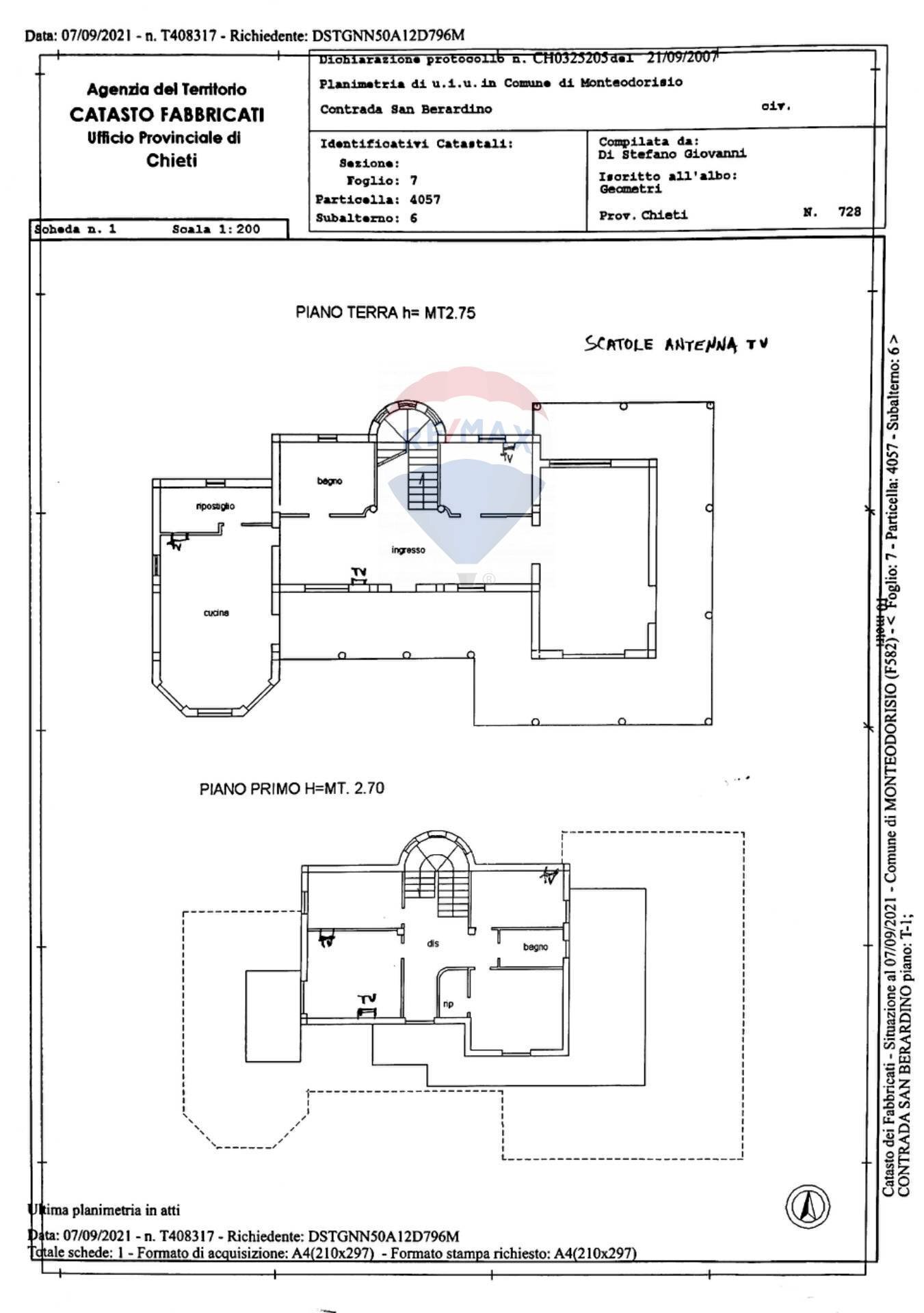 Foto 92 - Villa via San Berardino
 
28, Monteodorisio - planimetria 1