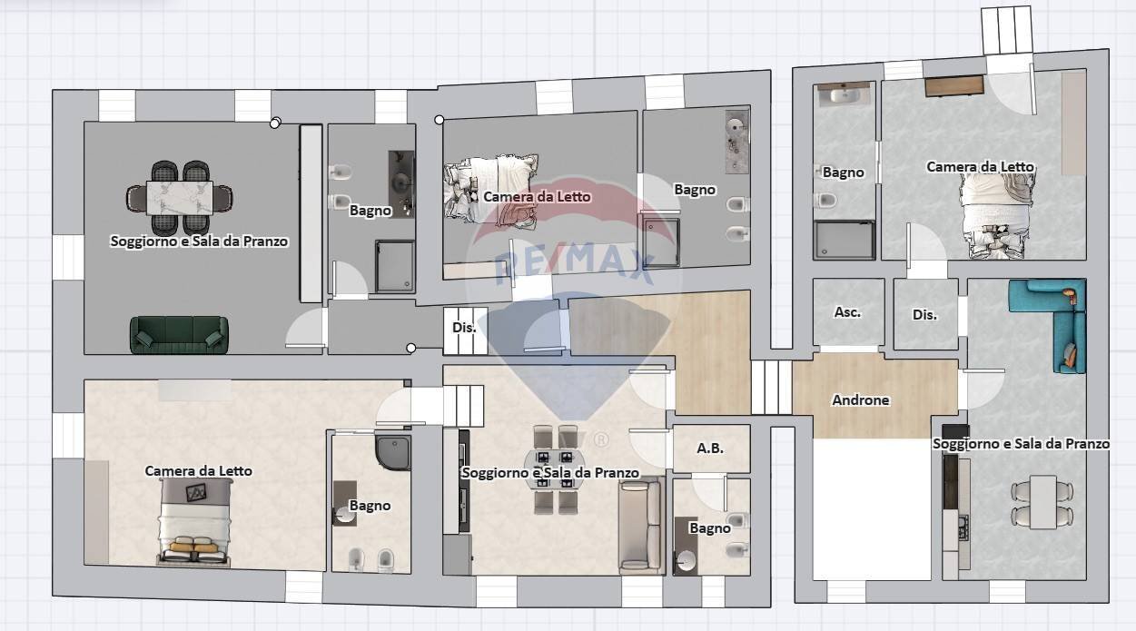 Foto 16 - Three-room apartment Piazza Caprioli, Vasto - floor plans 1